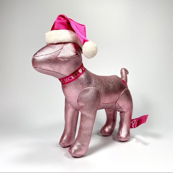 Victoria’s Secret PINK Metallic Santa Dog
